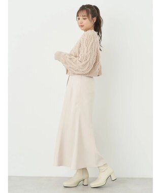 earth music&ecology ｍｉｘケーブルカーディガン Light Beige