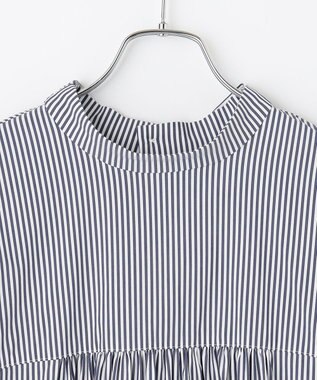 #Newans 【ANSWER for コンサバフェミニン】マルチウェイビッグリボンブラウス ネイビーストライプ系