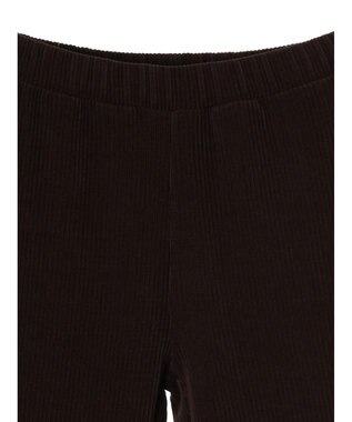 Green Parks リブ見えカットコールパンツ Brown