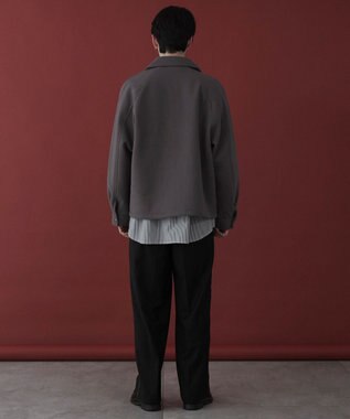 WEGO 【ユニセックス着用ITEM】メルトンショートZIPブルゾン ダークグレー