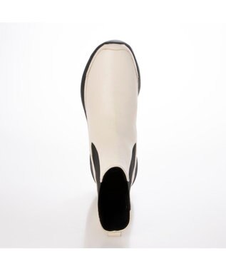 MODE ET JACOMO <D'ICI>サイドゴアショートブーツ アイボリー