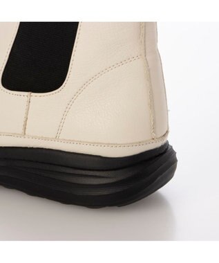 MODE ET JACOMO <D'ICI>サイドゴアショートブーツ アイボリー