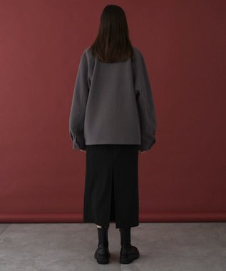 WEGO 【ユニセックス着用ITEM】メルトンショートZIPブルゾン ダークグレー