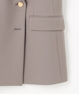 ANY SIS ビューティサーモ2WAYストレッチ テーラードジャケット グレージュ