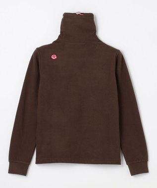 PW CIRCULUS 【起毛素材であたたか】【WOMEN】スピンドル付 両面起毛タートルネック ゴルフウェア レディース ダークブラウン系