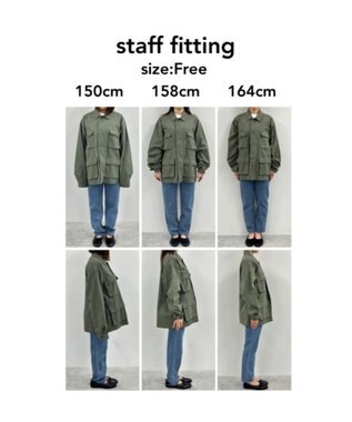 WEGO 【ANGIE VINTAGE】ミリタリー シャツジャケット カーキ