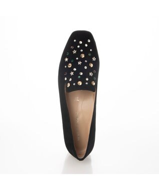 MODE ET JACOMO <MODE ET JACOMO>ラインストーンオペラシューズ ブラックミックス