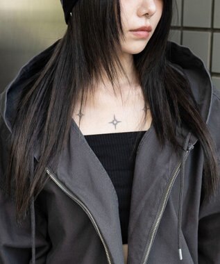 WEGO ワーカーズフードブルゾン ブラック中濃色