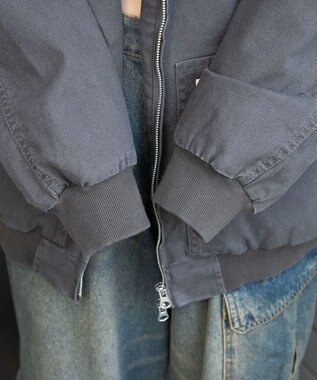 WEGO ワーカーズフードブルゾン ブラック中濃色