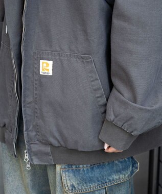 WEGO ワーカーズフードブルゾン ブラック中濃色