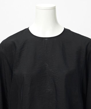 23区 【GOLD LABEL】オーガンジー ラッフルヘム ブラウス ブラック系