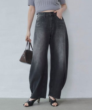 WEGO ワイドカーブデニムパンツ デニムブラックソノタ