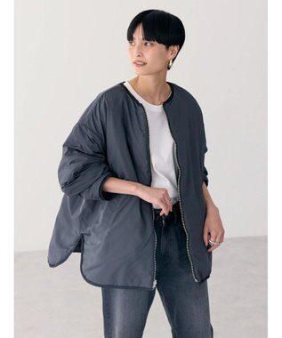 AMERICAN HOLIC 軽ポカリバーシブルキルティングコート Black