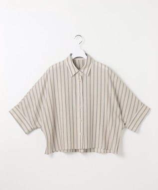 自由区 ナチュラルリネン シャツ フラックス×バートン