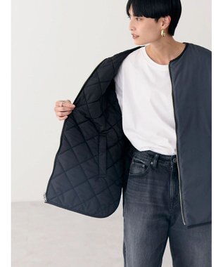 AMERICAN HOLIC 軽ポカリバーシブルキルティングコート Black