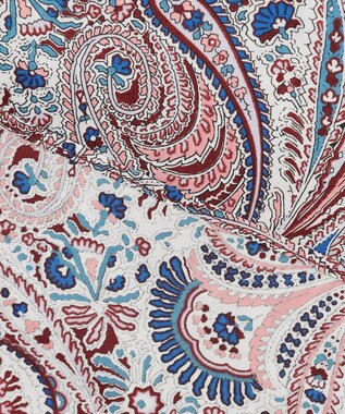 JOSEPH ABBOUD リバティプリント シャツ ワイン系5