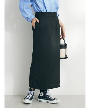 CRAFT STANDARD BOUTIQUE ジョーゼットタイトスカート Black