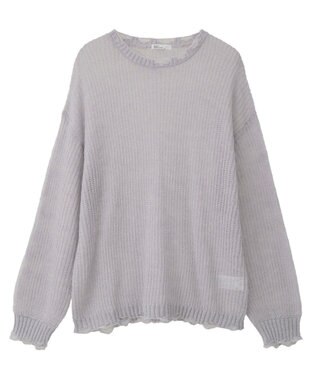 CRAFT STANDARD BOUTIQUE シアーモヘヤライクニットプルオーバー Light Purple