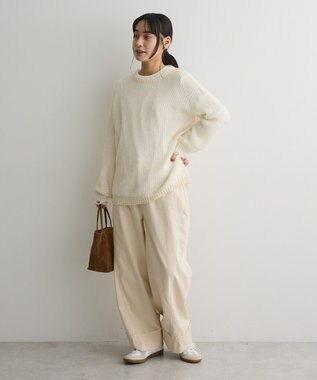 CRAFT STANDARD BOUTIQUE シアーモヘヤライクニットプルオーバー Ivory
