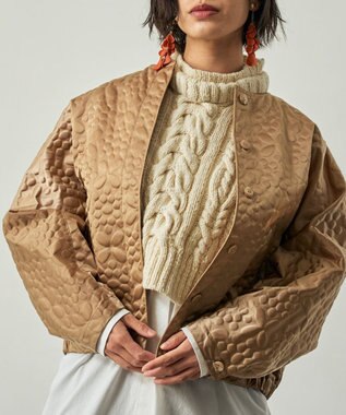 muuc 【土の凹凸を表現したナイロン素材】テレイン ブルゾン ベージュ