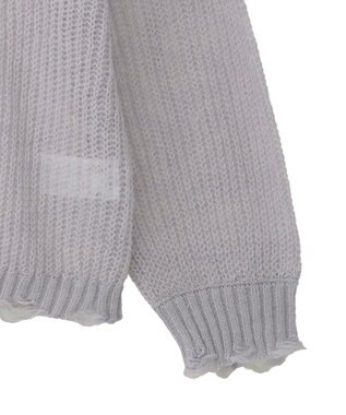 CRAFT STANDARD BOUTIQUE シアーモヘヤライクニットプルオーバー Light Purple