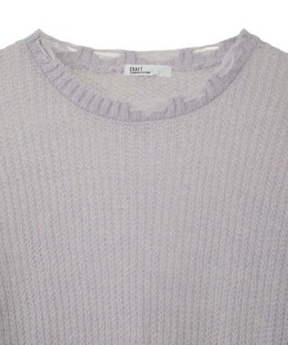 CRAFT STANDARD BOUTIQUE シアーモヘヤライクニットプルオーバー Light Purple