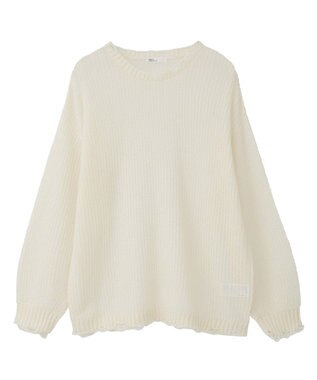 CRAFT STANDARD BOUTIQUE シアーモヘヤライクニットプルオーバー Ivory