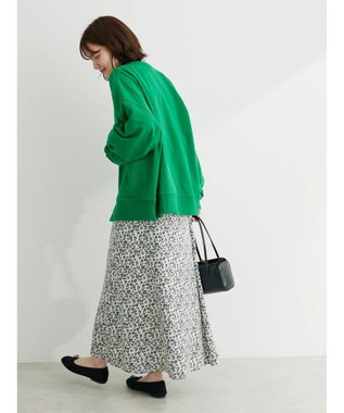 Green Parks ミニ裏毛オーバーサイズカーディガン Green