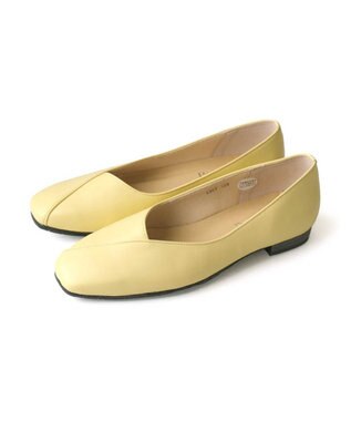 Pointer 日本製 本革Vカットパンプス イエロー