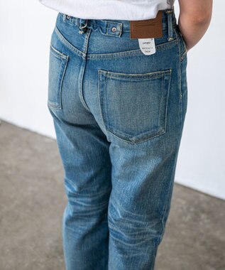 caqu boy`s cutⅡ テーパードストレートデニム USEDWASH 3years