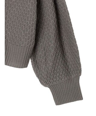 Green Parks ・Ｐｅｔｉｔ　Ｆｌｅｕｒ　ビッグカラーニットカーデ Gray