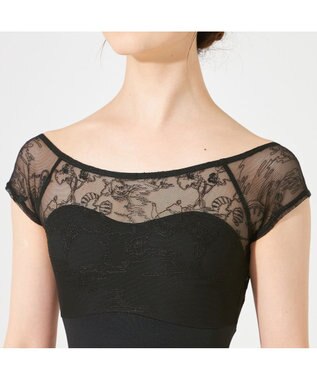 Chacott 【AKANE TAKADA】フレンチスリーブレオタード ブラック