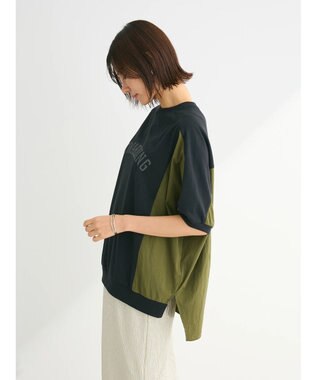 Green Parks ナイロンドッキングロゴチュニック Black