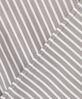 23区 L 【CLASSY.2月号掲載/洗える】CANCLINI ベーシック シャツ ダークブラウンストライプ