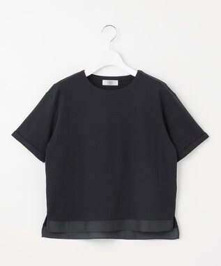 J.PRESS LADIES L 【接触冷感】コットンスムース カフス袖 カットソー ネイビー系