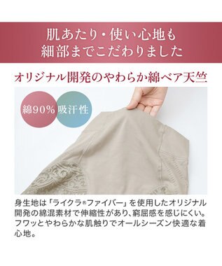 BRADELIS New York 【カヤビューティーラボ / ブラデリス】やわらか綿混ハイウエストショーツ24  補正 下着 サンドグレージュ