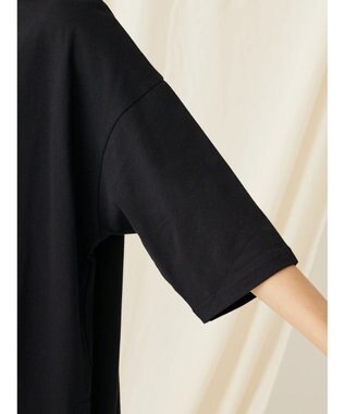 CRAFT STANDARD BOUTIQUE モックネックリングドットチュニック Black