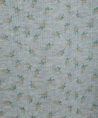 earth music&ecology 【WEB限定】アイレットジャカードタイトプルオーバー Flower yellow