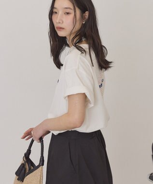 AMERICAN HOLIC STARLY 刺繍ロゴTシャツ Off White