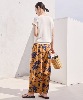 AMERICAN HOLIC 【WEB限定】アソートギャザー柄パンツ Brown