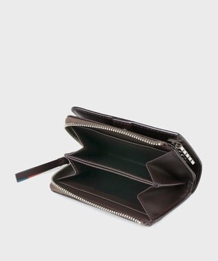Paul Smith ブライトストライププラー コイン＆キーケース ライトブラウン