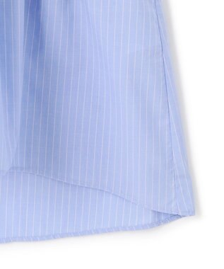 23区 L 【洗える】レイヤードデザイン ニット ブラウン×サックスストライプ