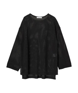 Green Parks メッシュニットプルオーバー Black