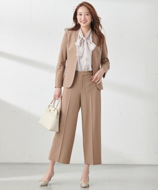 ANY SIS 【美人百花11月号掲載】シャドーチェックボウタイ ブラウス ローズグレー