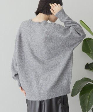 AMERICAN HOLIC ラグランラメニットプルオーバー Gray Mixture