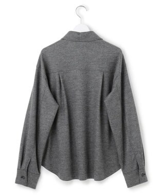 23区 【滝沢眞規子さん着用/VERY掲載/洗える】ウールミルドジャージー シャツ グレー系