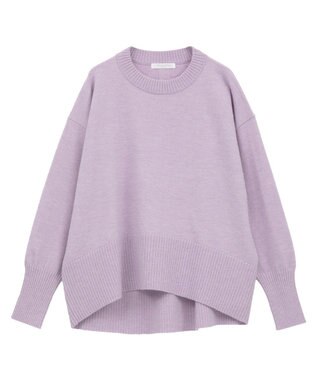 Green Parks ふわもっちニットプルオーバー Purple
