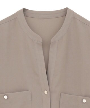 AMERICAN HOLIC ミリタリーWポケットスキッパーシャツ Khaki