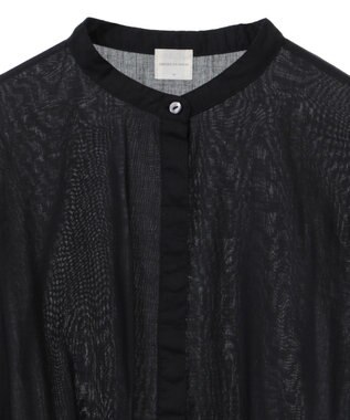 AMERICAN HOLIC バンドカラーピンタックブラウス Black