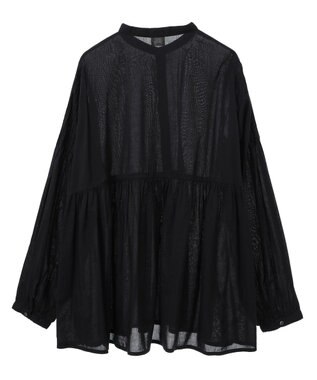 AMERICAN HOLIC バンドカラーピンタックブラウス Black